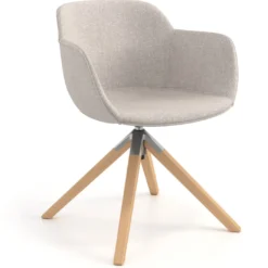 Silla confidente Ivonne Patas Madera Tapizado