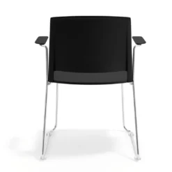Silla confidente Lotus, estructura patin Brazos
