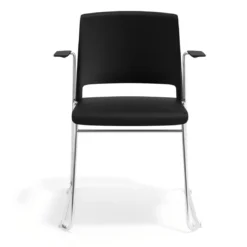 Silla confidente Lotus, estructura patin Brazos