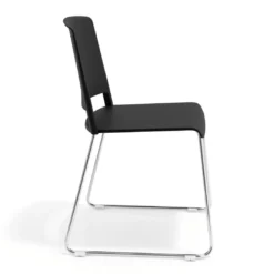 Silla confidente Lotus, estructura patin