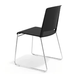 Silla confidente Lotus, estructura patin