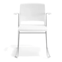 Silla confidente Lotus, estructura patin Brazos