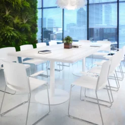 Silla confidente Lotus, estructura patin Brazos