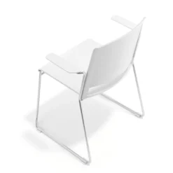 Silla confidente Lotus, estructura patin Brazos