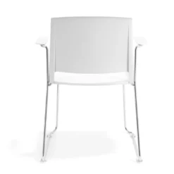Silla confidente Lotus, estructura patin Brazos