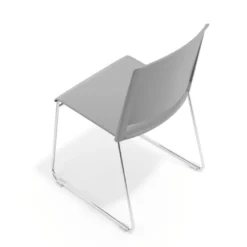 Silla confidente Lotus, estructura patin