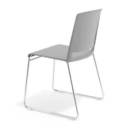 Silla confidente Lotus, estructura patin