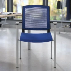 Silla Confidente Maya estructura patin red