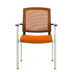 Silla Confidente Maya estructura patin red