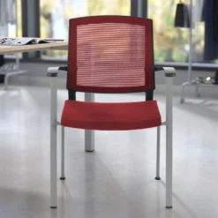 Silla Confidente Maya estructura patin red