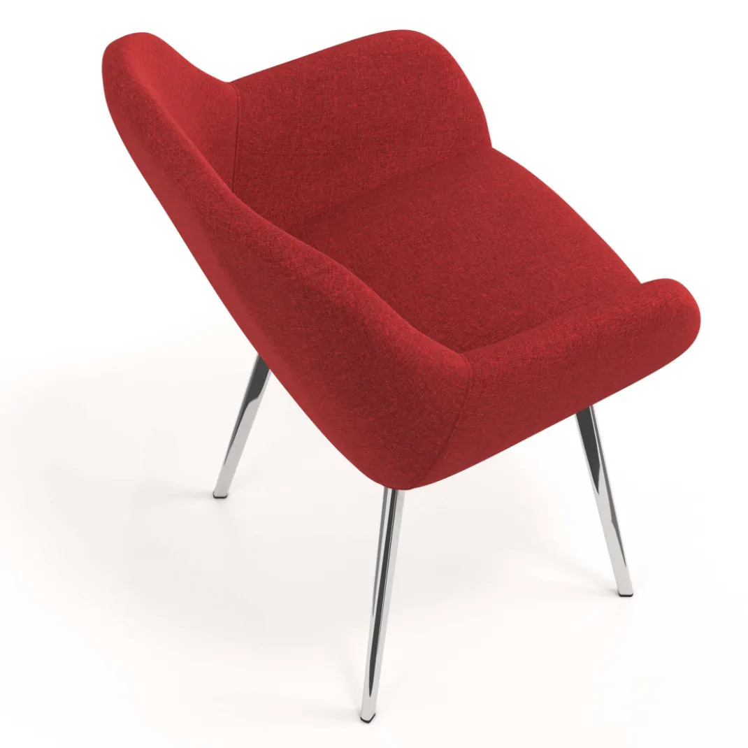 Silla Confidente Moon Estructura 4 patas