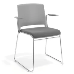 Silla Confidente tapizada con brazos Lotus