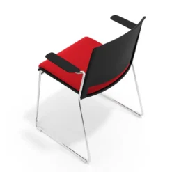 Silla Confidente tapizada con brazos Lotus