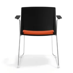 Silla Confidente tapizada con brazos Lotus