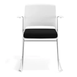 Silla Confidente tapizada con brazos Lotus