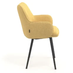 Silla confidente tapizada Gala, estructura 4 patas