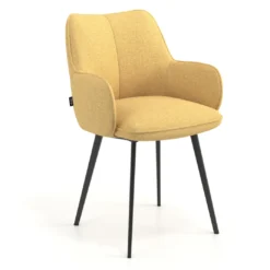 Silla confidente tapizada Gala, estructura 4 patas