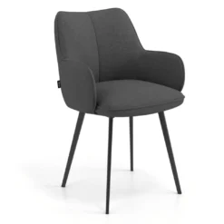 Silla confidente tapizada Gala, estructura 4 patas