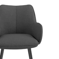 Silla confidente tapizada Gala, estructura 4 patas