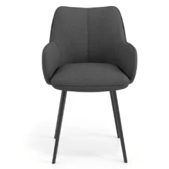 Silla confidente tapizada Gala, estructura 4 patas