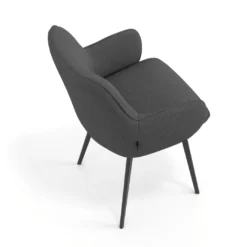Silla confidente tapizada Gala, estructura 4 patas