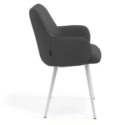 Silla confidente tapizada Gala, estructura 4 patas
