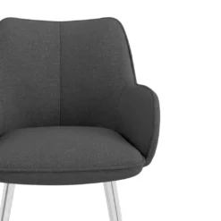 Silla confidente tapizada Gala, estructura 4 patas