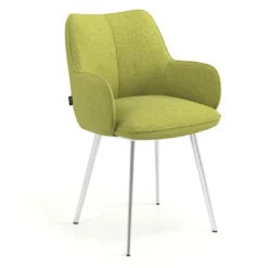 Silla confidente tapizada Gala, estructura 4 patas