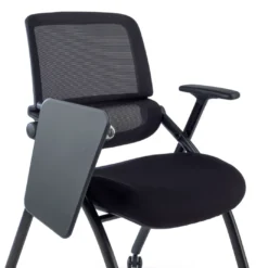 Silla con pala plegable Flexia, respaldo de red, con ruedas