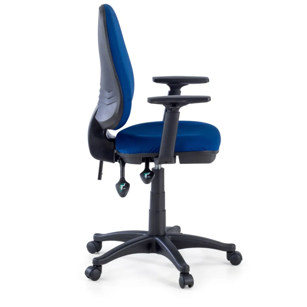 Silla de escritorio en tela Eco Con Brazos, mecanismo asyncron