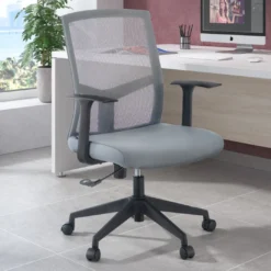Silla de escritorio giratoria Nicole white