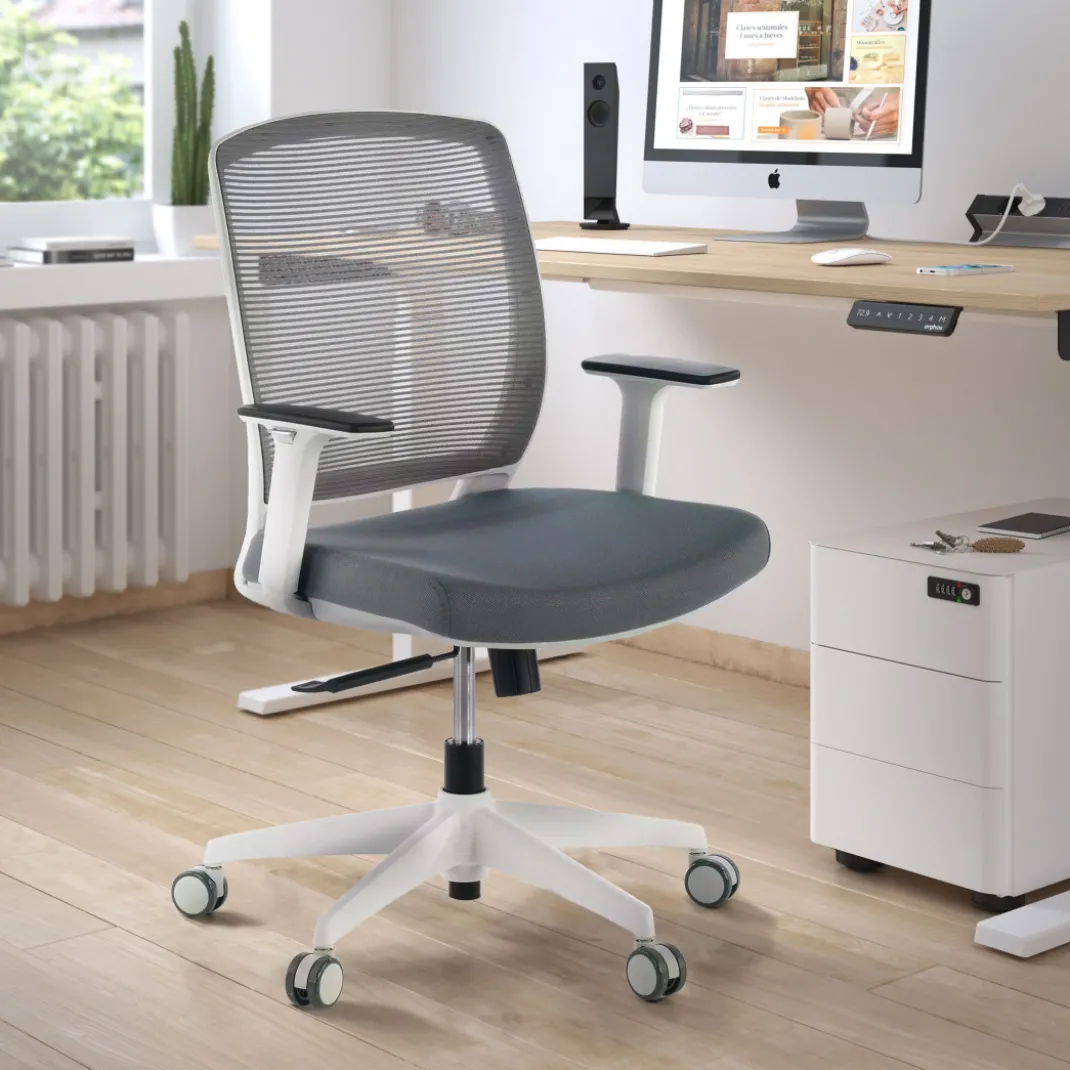 Silla de escritorio giratoria Nicole white