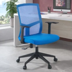 Silla de escritorio giratoria Star, red