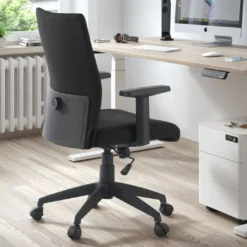 Silla de escritorio giratoria Parma, mecanismo basculante