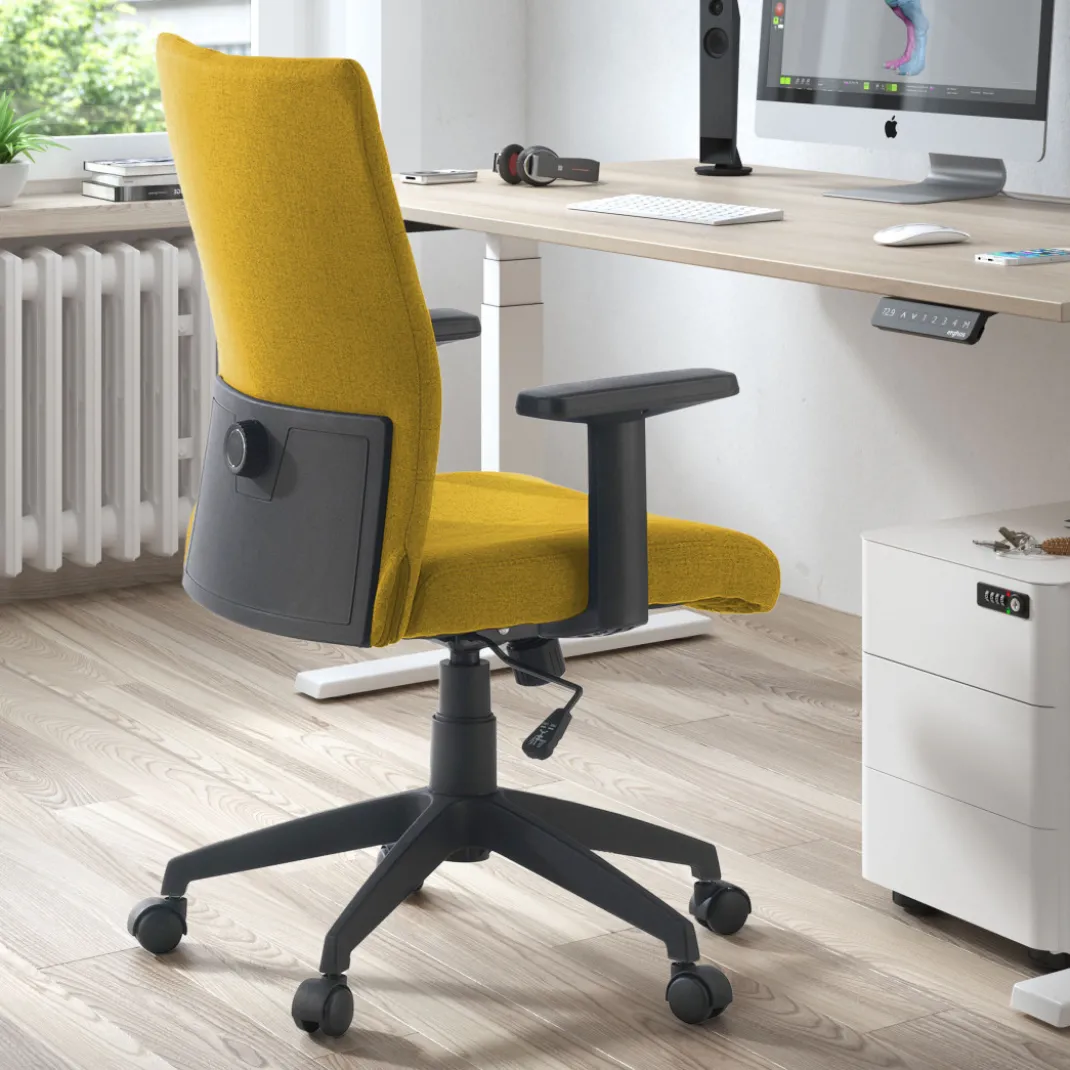 Silla de escritorio giratoria Parma, mecanismo basculante