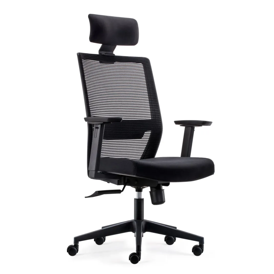 Silla de oficina Axel, espuma inyectada, con reposacabezas