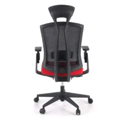 Silla de oficina Baron, reposacabezas, brazos 3D, red