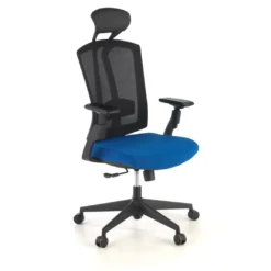 Silla de oficina Baron, reposacabezas, brazos 3D, red