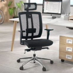 Silla de oficina Ergomax, premium, espuma inyectada con reposacabezas