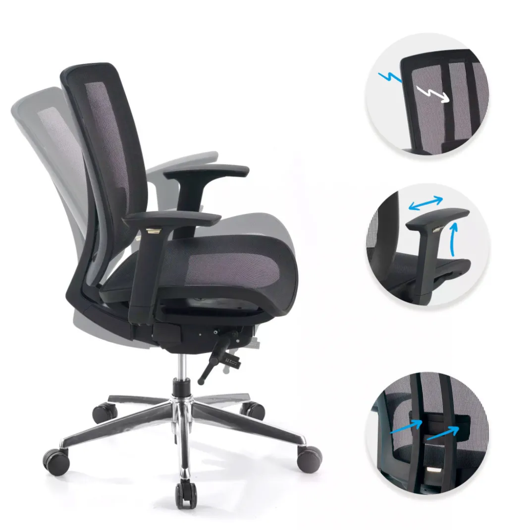 Silla de oficina Ergomax, premium, Red