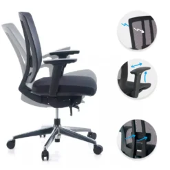 Silla de oficina Ergomax, premium, espuma inyectada