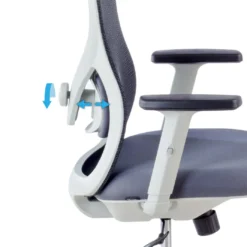 Silla de Oficina Ergonómica Prime white, brazos regulables