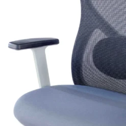 Silla de Oficina Ergonómica Prime white, brazos regulables