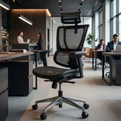Silla de oficina Ergonomica IOO, soporte lumbar