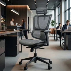 Silla de oficina Ergonomica IOO, soporte lumbar