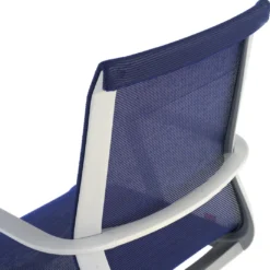 Silla de oficina giratoria Ice white red