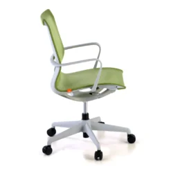 Silla de oficina giratoria Ice white red