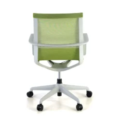 Silla de oficina giratoria Ice white red