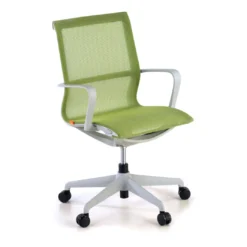 Silla de oficina giratoria Ice white red
