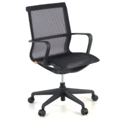 Silla de oficina giratoria Ice black red